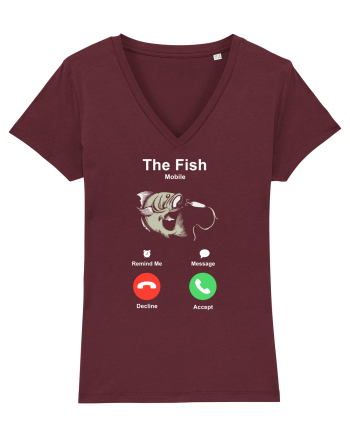 The fish is calling and I must go. Burgundy