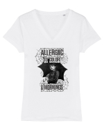 Allergic To Colors And Mornings Tricou mânecă scurtă guler V Damă Evoker