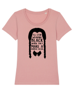 I'll Stop Wearing Black When They Make A Darker Color Tricou mânecă scurtă guler larg fitted Damă Expresser