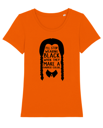 I'll Stop Wearing Black When They Make A Darker Color Bright Orange