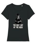 The Best Day Of The Week Tricou mânecă scurtă guler larg fitted Damă Expresser