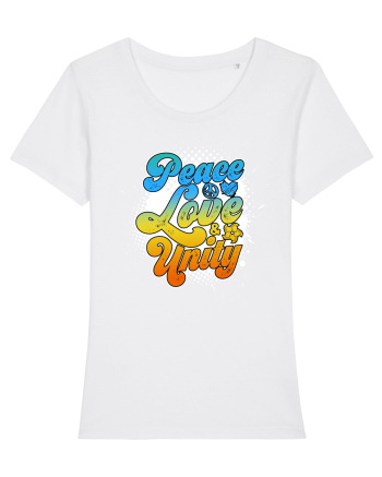Peace love unity White