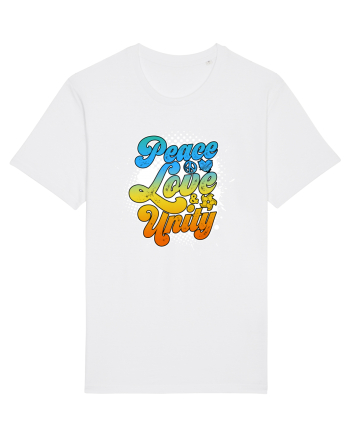Peace love unity White
