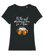 it s the most wonderful time for a beer Tricou mânecă scurtă guler larg fitted Damă Expresser