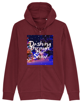 dashing through the snow Burgundy