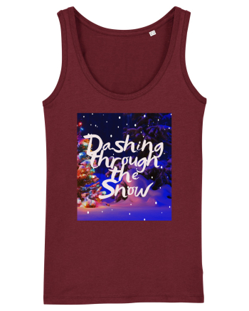 dashing through the snow Burgundy