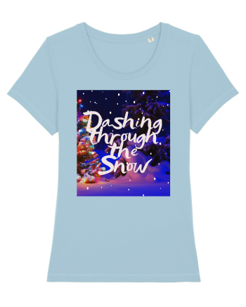 dashing through the snow Sky Blue