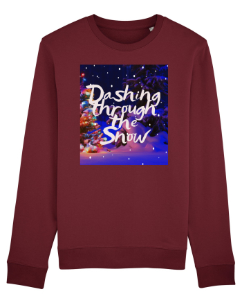 dashing through the snow Burgundy