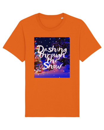 dashing through the snow Bright Orange