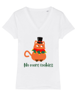 no more cookies Tricou mânecă scurtă guler V Damă Evoker