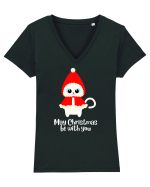 may christmas be with you Tricou mânecă scurtă guler V Damă Evoker