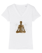 Freedom Tricou mânecă scurtă guler V Damă Evoker