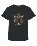 Freedom Tricou mânecă scurtă guler larg Bărbat Skater