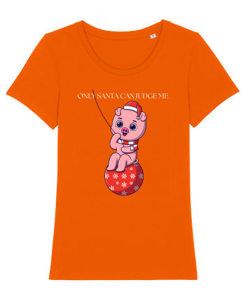 only santa can judge me Bright Orange
