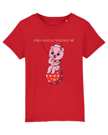 only santa can judge me Red