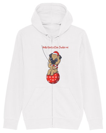 only santa can judge me White