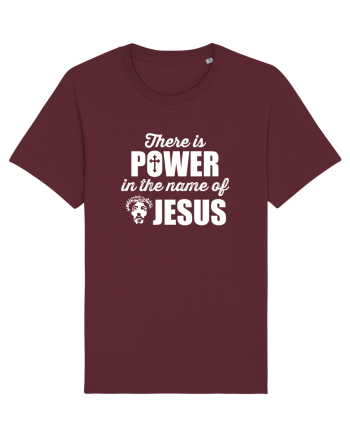 There is power in the name of Jesus Burgundy