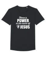 There is power in the name of Jesus Tricou mânecă scurtă guler larg Bărbat Skater
