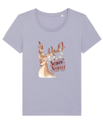 it s the season to sparkle Tricou mânecă scurtă guler larg fitted Damă Expresser