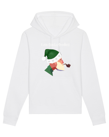 even santa smokes  White