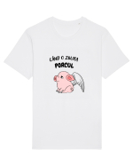cand o zbura porcul Tricou mânecă scurtă Unisex Rocker