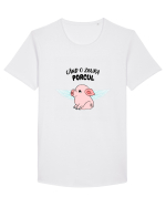 cand o zbura porcul Tricou mânecă scurtă guler larg Bărbat Skater