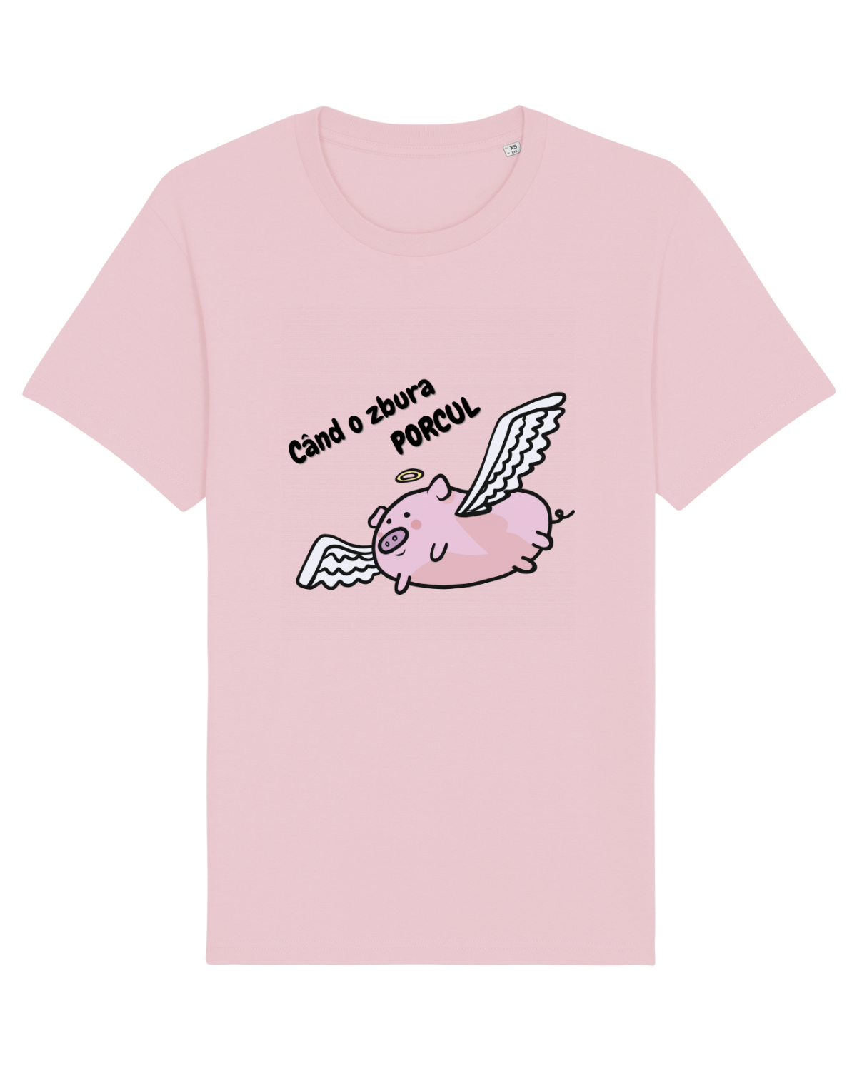 Tricou mânecă scurtă Unisex Rocker Cotton Pink