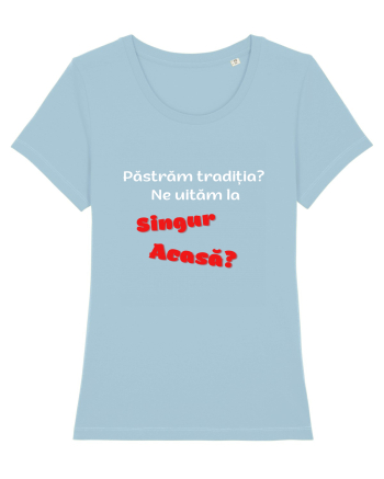 pastram traditia singur acasa? Sky Blue