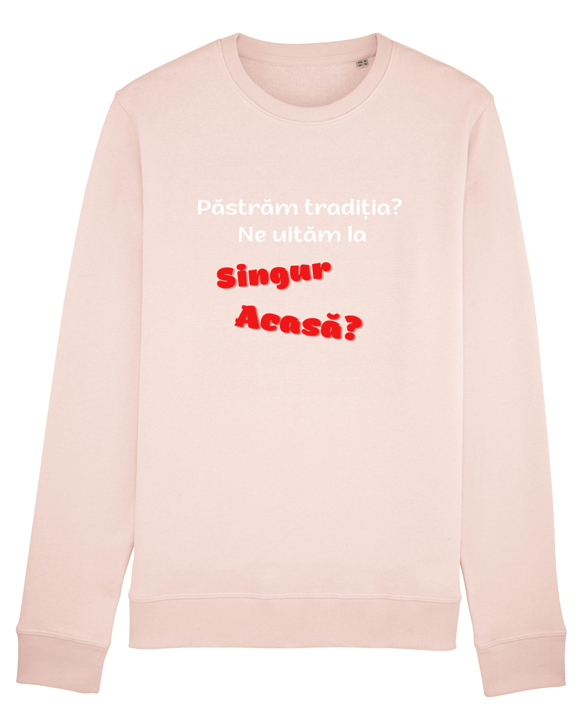 Bluză mânecă lungă Unisex Rise Candy Pink