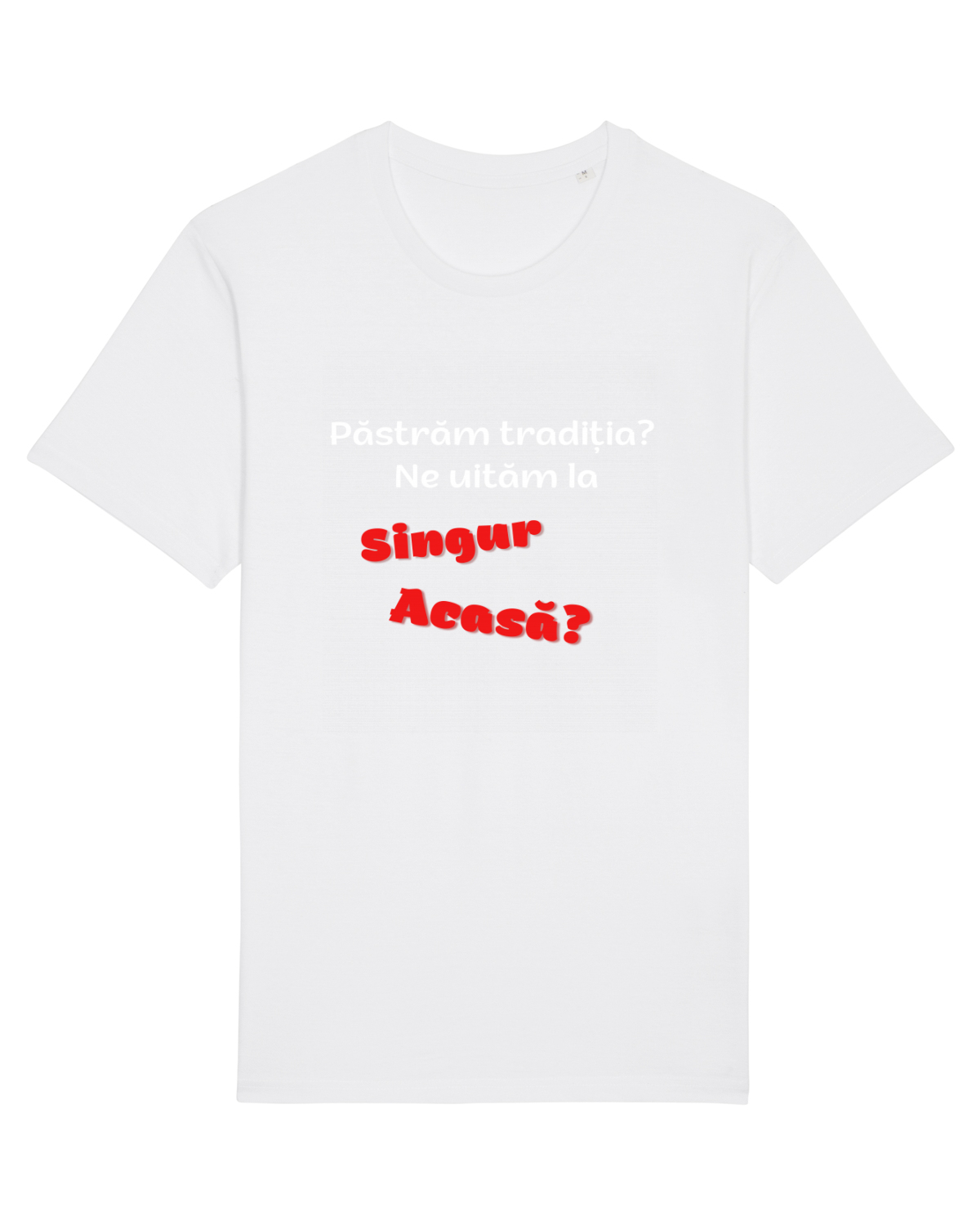 Tricou mânecă scurtă Unisex Rocker White