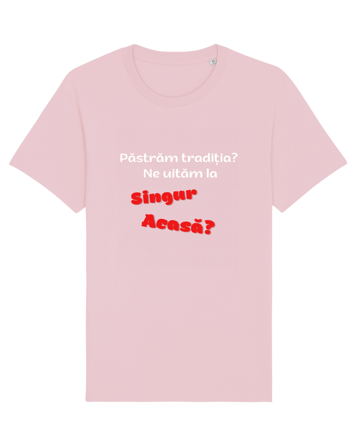 Tricou mânecă scurtă Unisex Rocker Cotton Pink