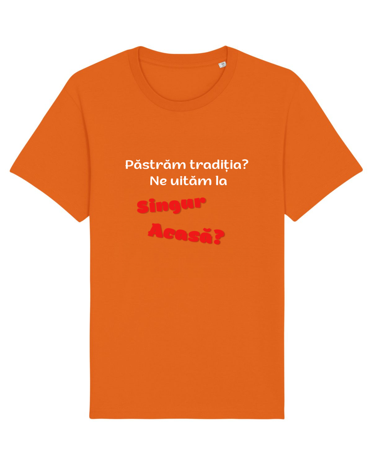 Tricou mânecă scurtă Unisex Rocker Bright Orange