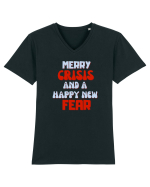 happy new year Tricou mânecă scurtă guler V Bărbat Presenter