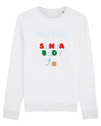 working on my santa body White