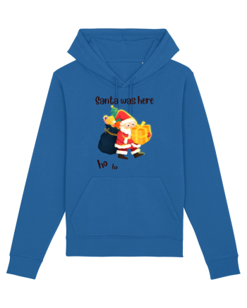 santa was here Royal Blue