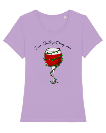 dear santa just bring wine Lavender Dawn