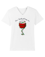 dear santa just bring wine Tricou mânecă scurtă guler V Bărbat Presenter