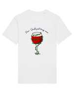 dear santa just bring wine Tricou mânecă scurtă Unisex Rocker