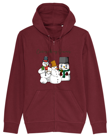 chilling with my snowmies Burgundy