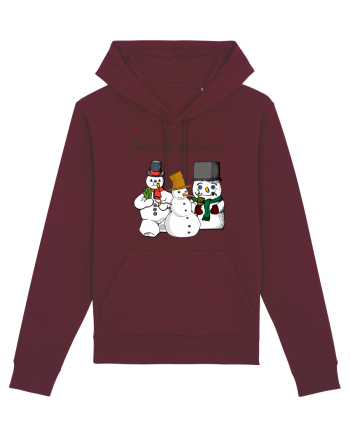 chilling with my snowmies Burgundy
