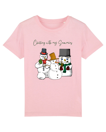 chilling with my snowmies Cotton Pink