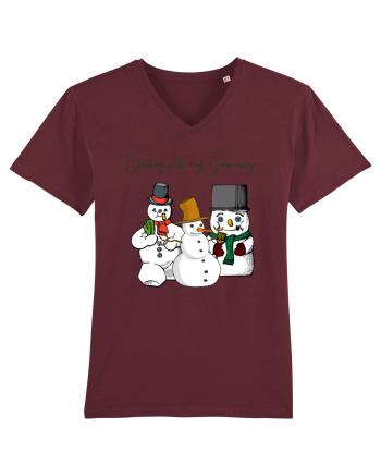 chilling with my snowmies Burgundy