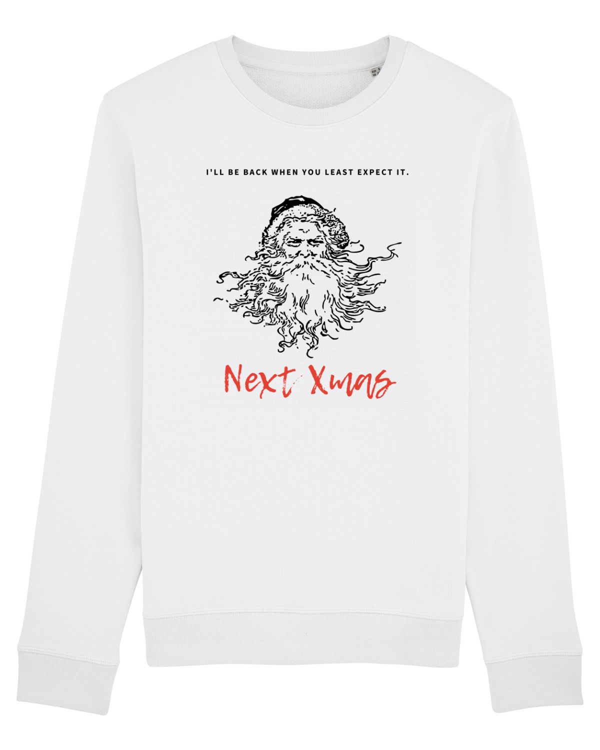 Bluză mânecă lungă Unisex Rise White