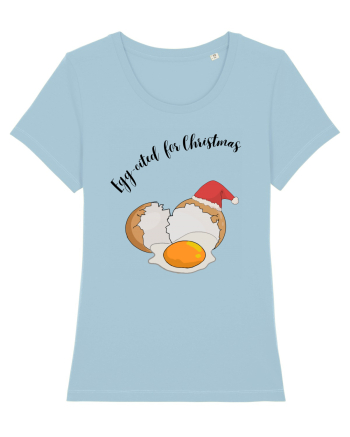 egg cited for christmas Sky Blue