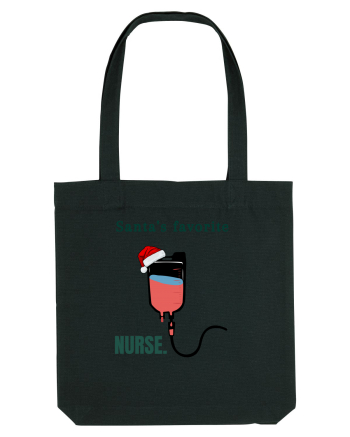 santa s favorite nurse Black