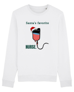 santa s favorite nurse Bluză mânecă lungă Unisex Rise