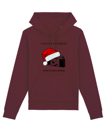 santa s favorite photographer Burgundy