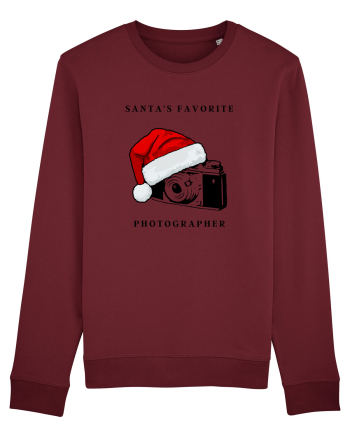santa s favorite photographer Burgundy