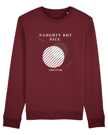 naughty but nice i multitask Burgundy