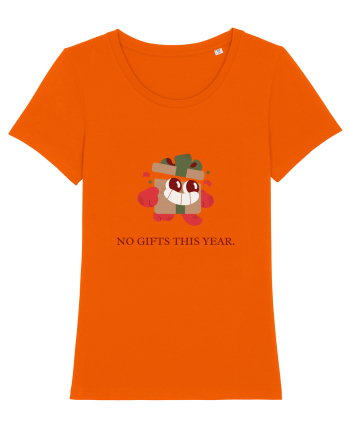 no gifts this year Bright Orange